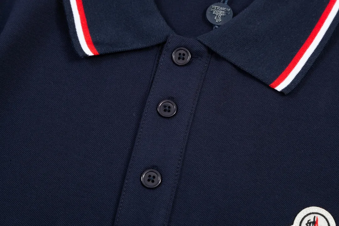 MONCLER Classic Lo GO ， Retro Same Style Polo Versatile : Size：M-2XL